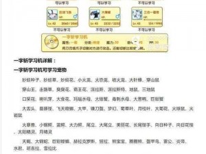 口袋妖怪运用一字斩攻略：解析技能运用与实战操作技巧