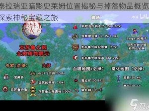 泰拉瑞亚暗影史莱姆位置揭秘与掉落物品概览：探索神秘宝藏之旅