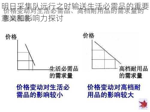 明日采集队远行之时输送生活必需品的重要意义和影响力探讨