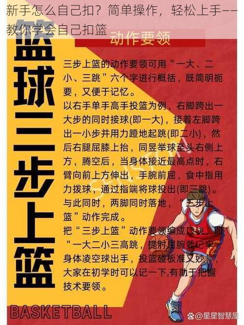 新手怎么自己扣？简单操作，轻松上手——教你学会自己扣篮