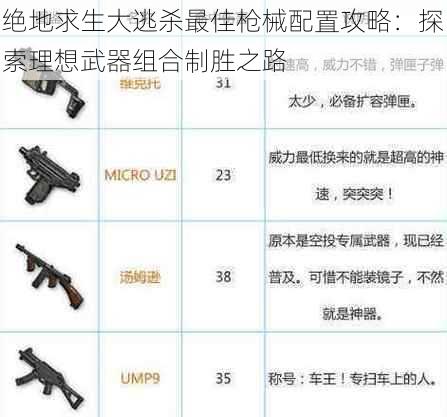 绝地求生大逃杀最佳枪械配置攻略：探索理想武器组合制胜之路