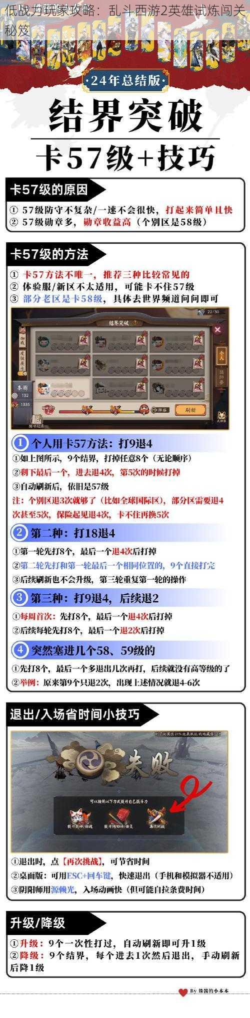 低战力玩家攻略：乱斗西游2英雄试炼闯关秘笈