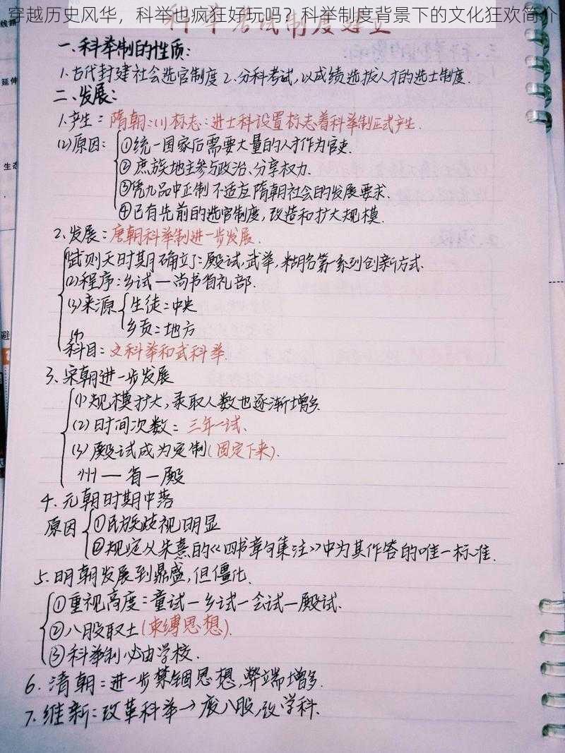 穿越历史风华，科举也疯狂好玩吗？科举制度背景下的文化狂欢简介