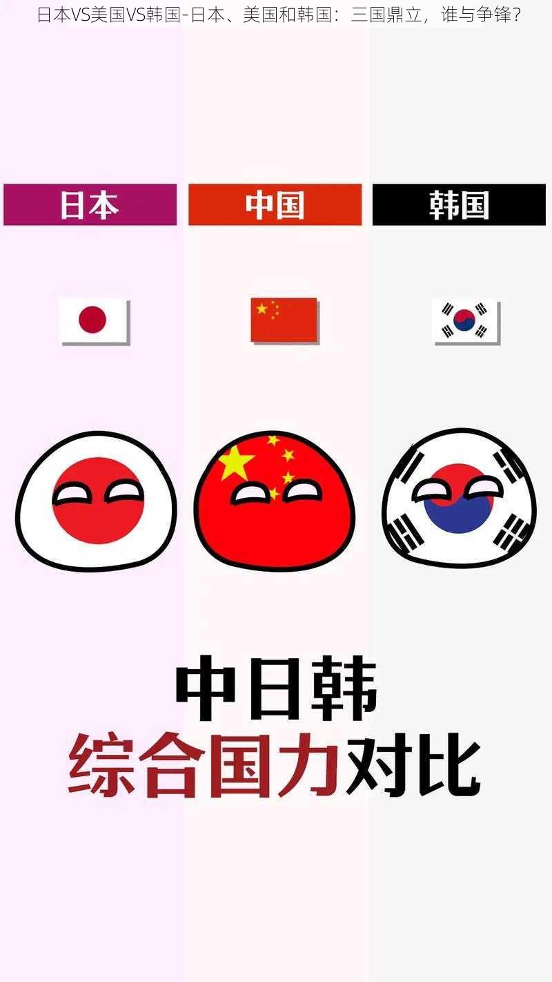 日本VS美国VS韩国-日本、美国和韩国：三国鼎立，谁与争锋？