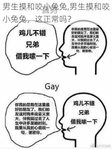 男生摸和咬小兔兔,男生摸和咬小兔兔，这正常吗？