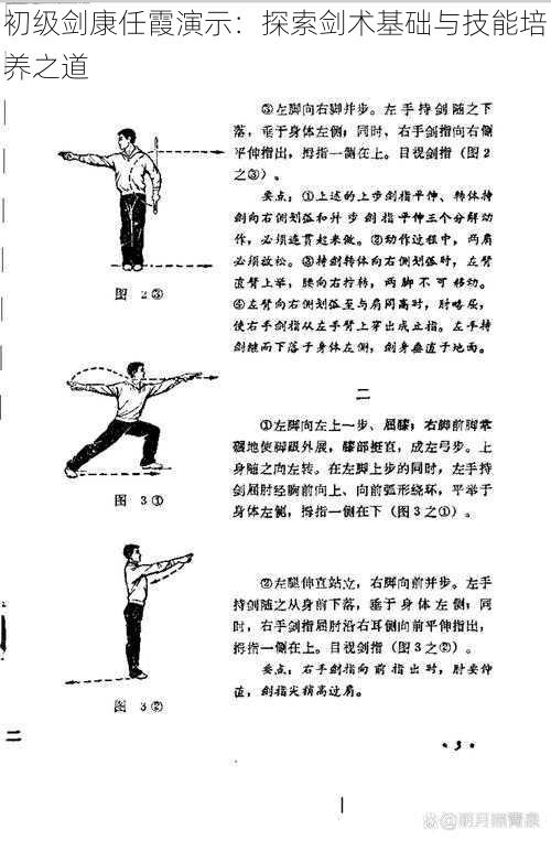 初级剑康任霞演示：探索剑术基础与技能培养之道